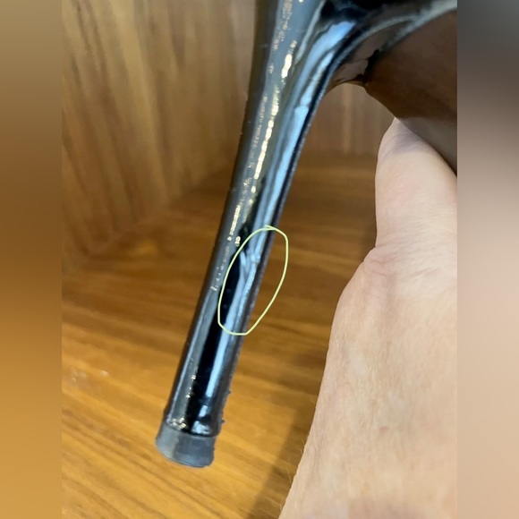 STUART WEITZMAN Platform Patent Leather Pumps 7 Black Terrific Condition - Picture 10 of 12